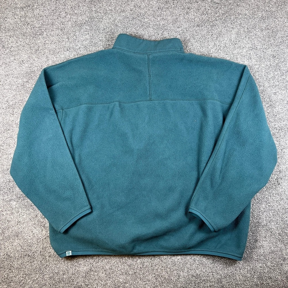 Lululemon Oversized Fleece Half Zip Pullover Mens XXL Teal Blue Jacket LM3DTCS - Picture 2 of 10